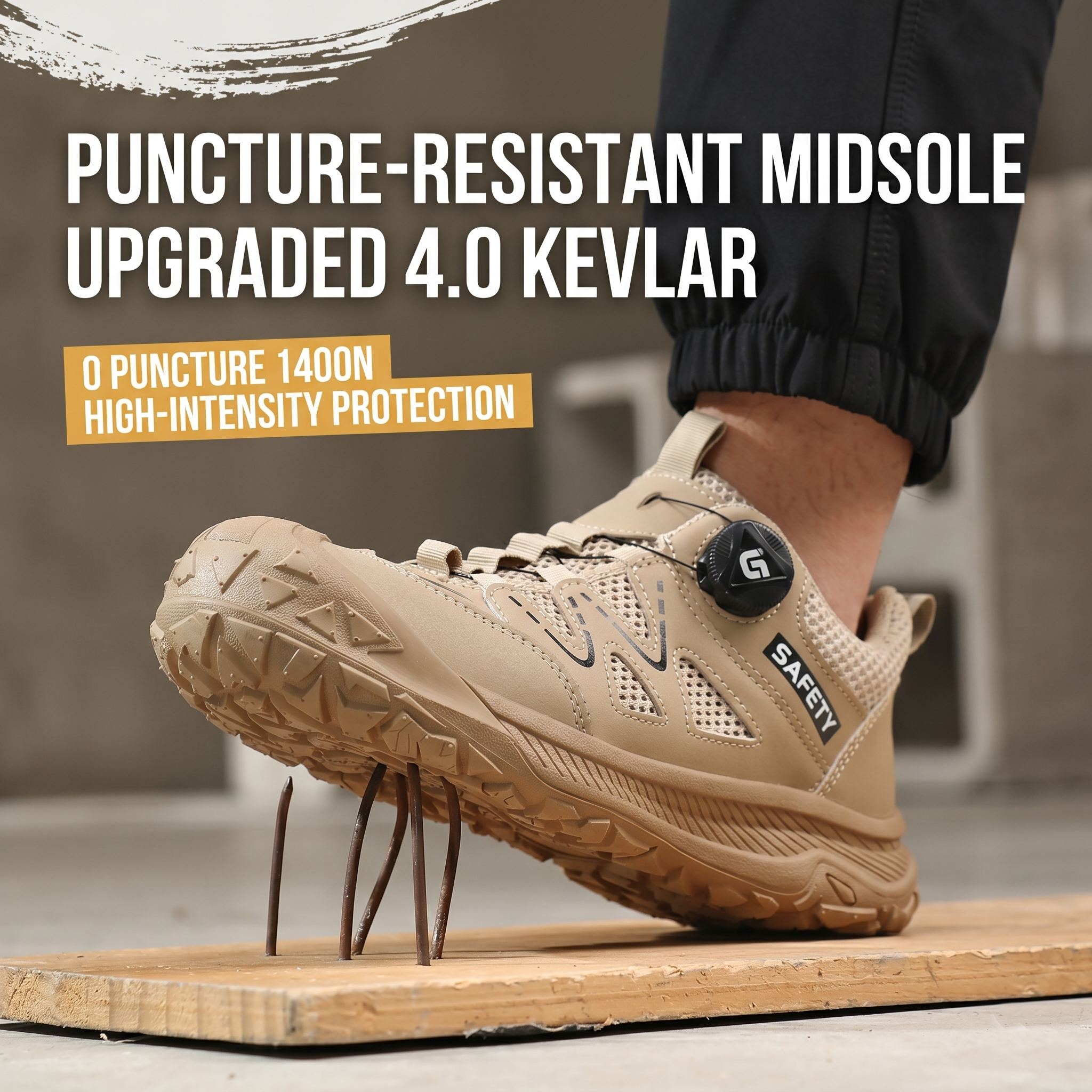 Men's Steel Toe Safety Work Shoes