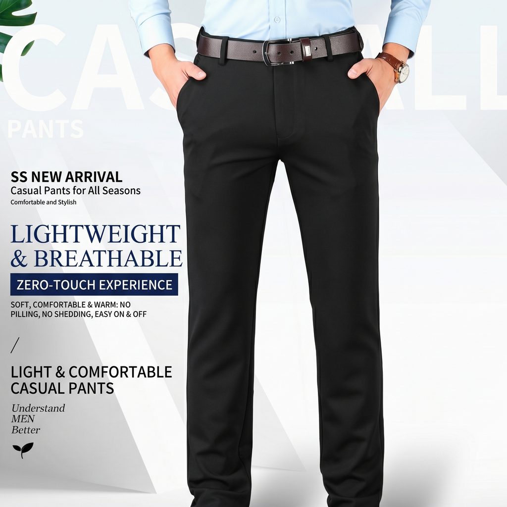 Stay Cool All Summer | Premium Ice Silk Breathable Casual Pants Subheadline