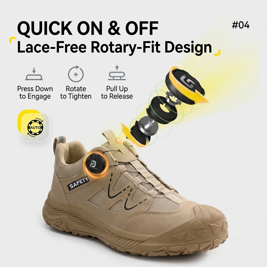 Men's Steel Toe Safety Work Shoes
