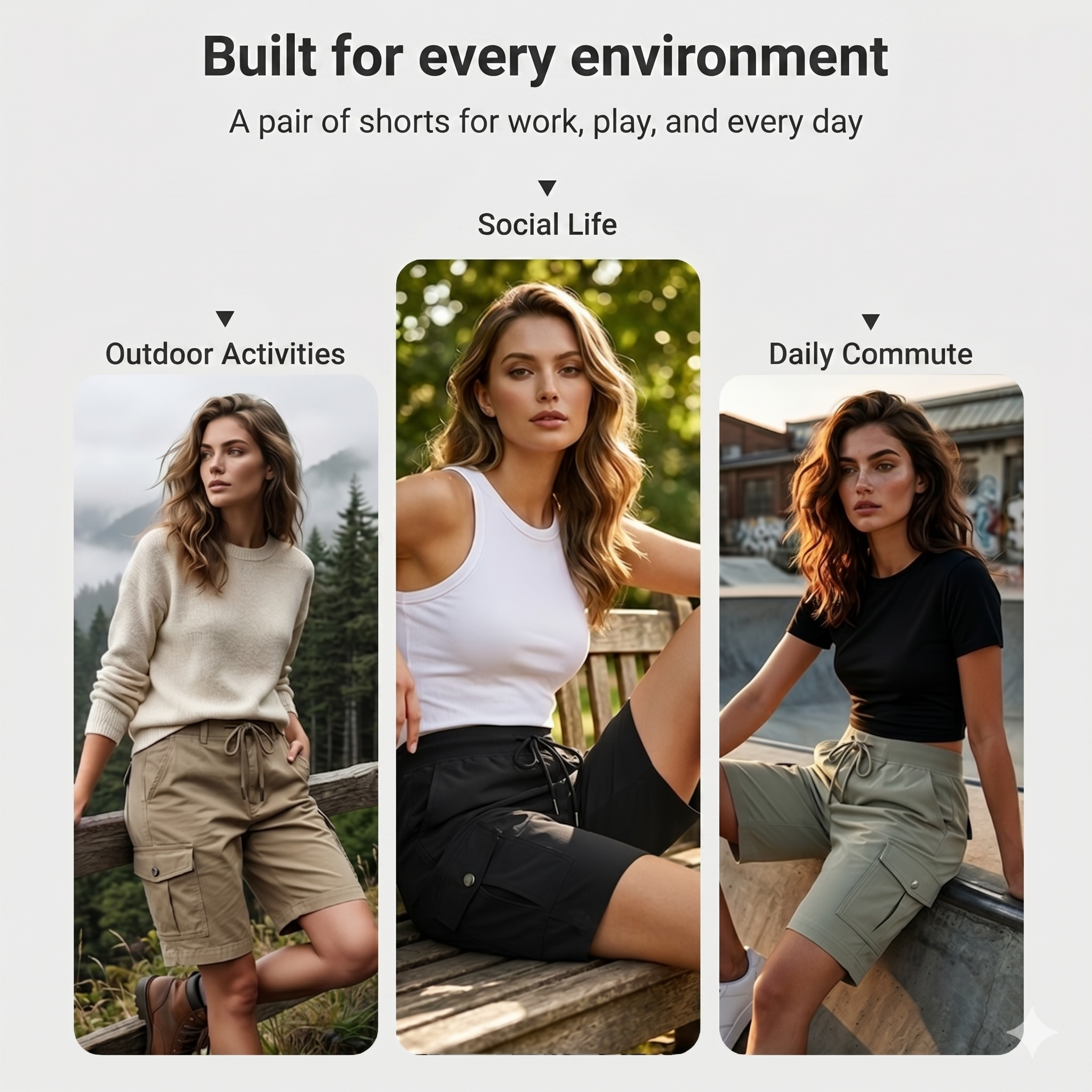 🩳 50% OFF NOW! ☀️ Women's Quick-Dry Cargo Shorts with Pockets – UPF 50+, Adjustable Drawstring & Relaxed Fit 🎒