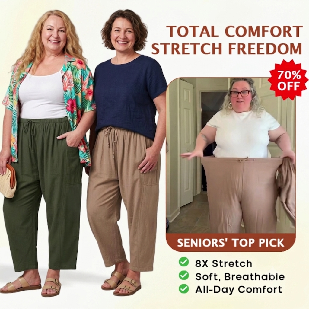 Women Comfort Lightweight Linen Wide Leg Cargo Pants