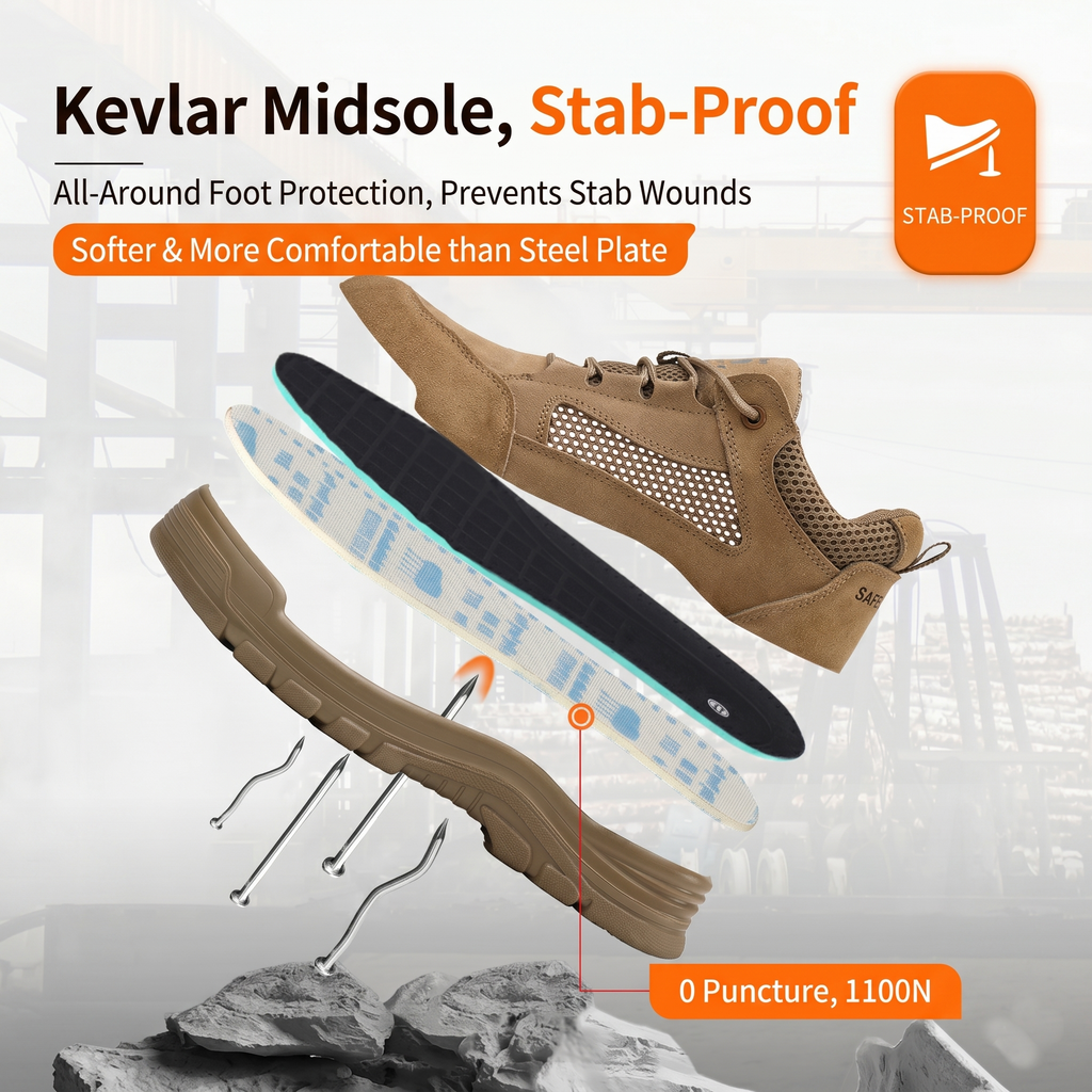 Men's Steel Toe Safety Work Shoes
