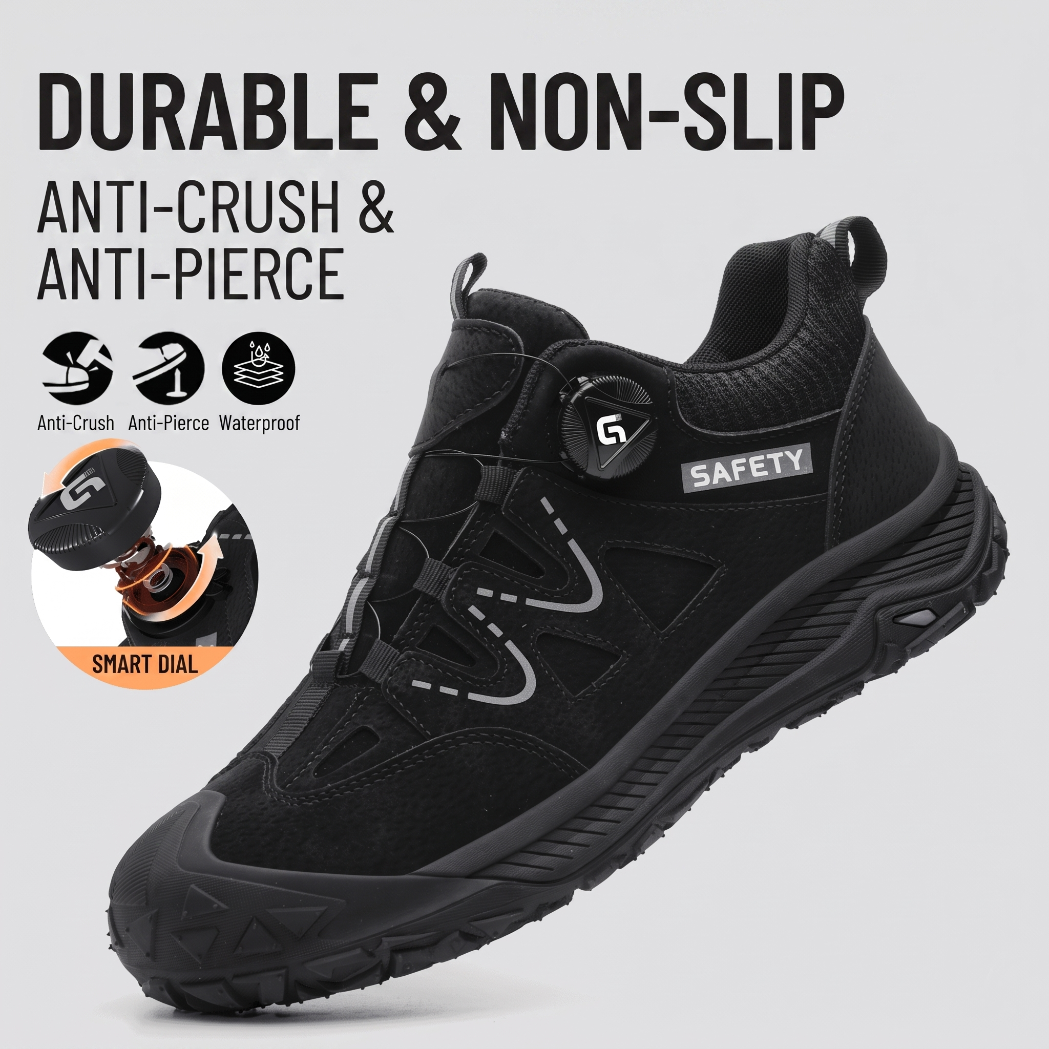 Men's Steel Toe Safety Work Shoes