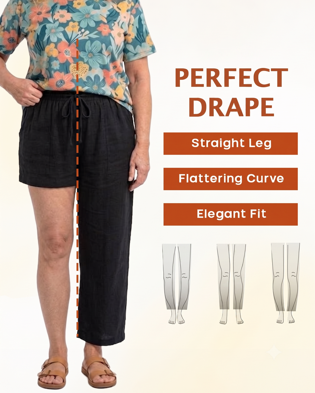 Women Comfort Lightweight Linen Wide Leg Cargo Pants