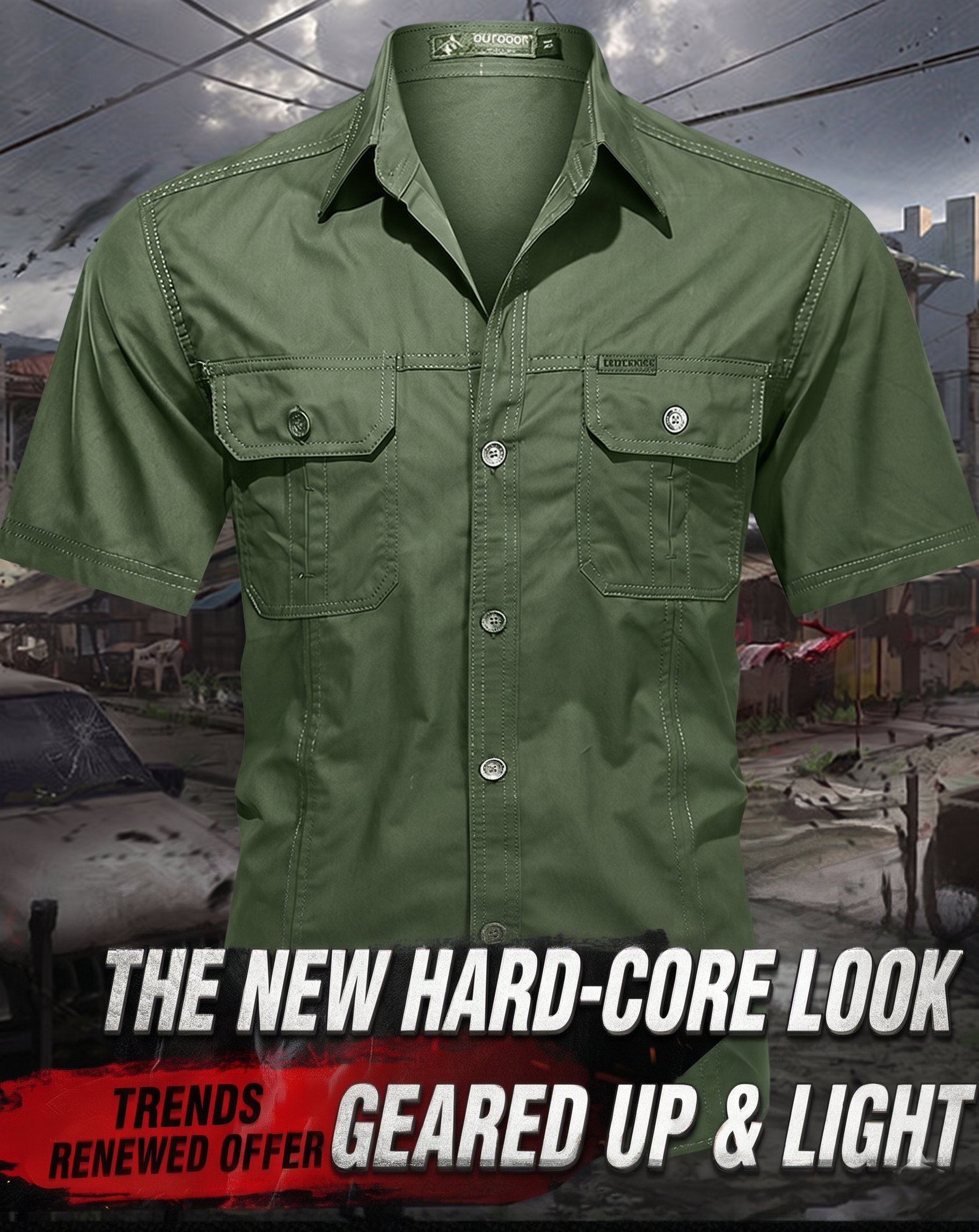 🌟 Outdoor Explorer Polo – Comfortable & Rugged 🌟