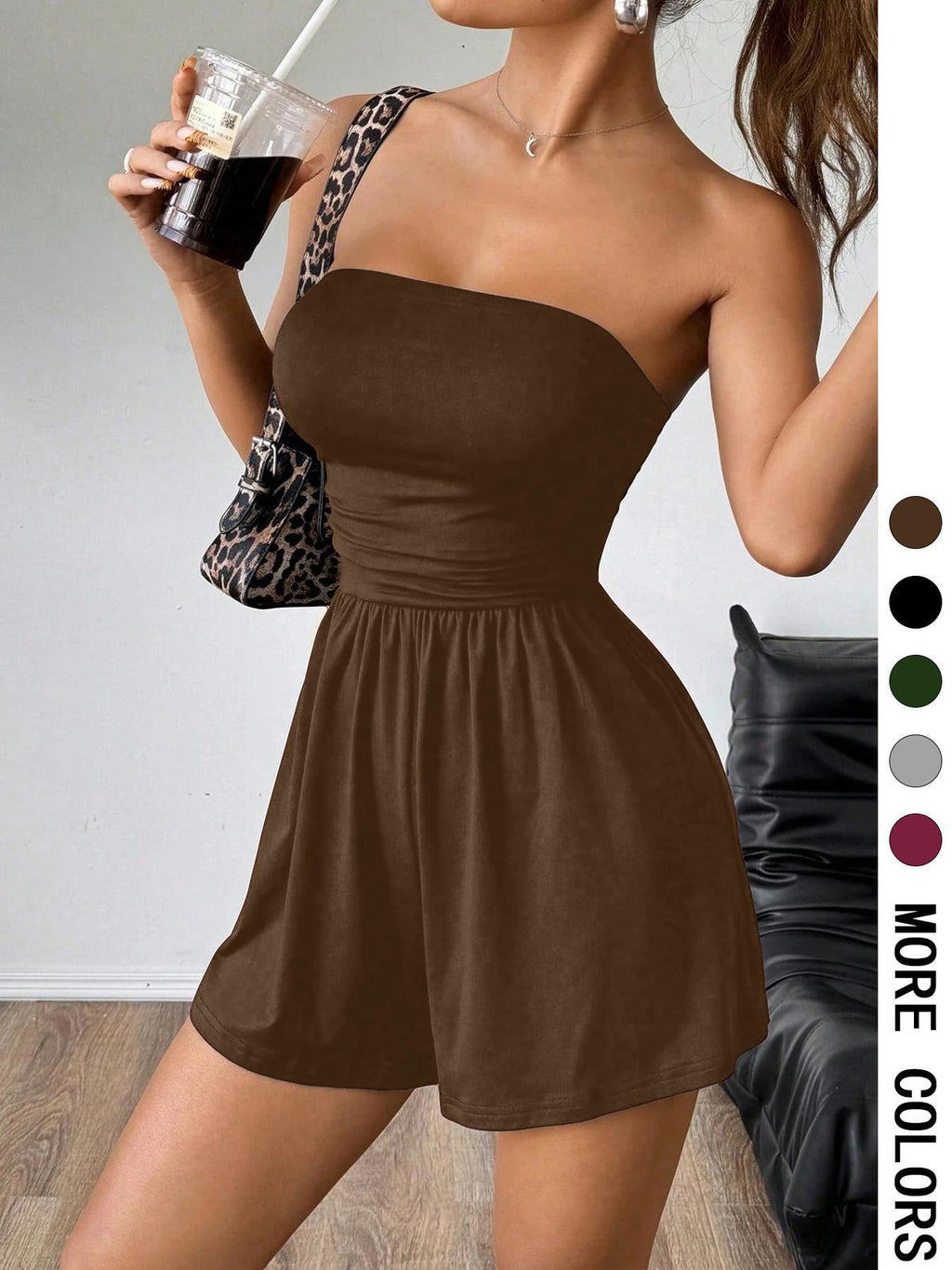 🐆 Effortless Elegance Strapless Romper - High-Stretch Comfort 🕊️