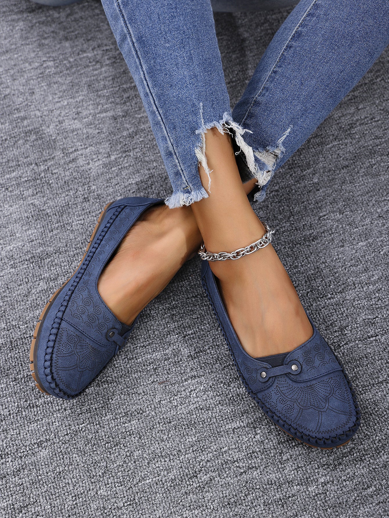 Women's Plus Size Foldable Soft Sole Non-Slip Loafers