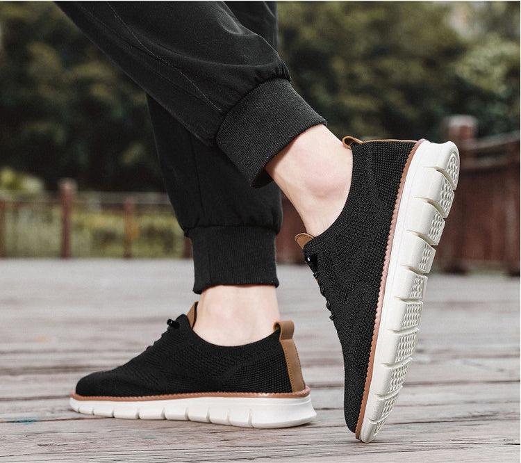 Men's Summer Casual Breathable Knit Oxford Shoes