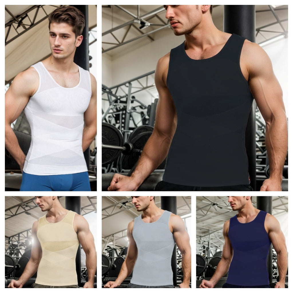 💥Last Day Sale-50% OFF🥰Men's Solid Compression Vest