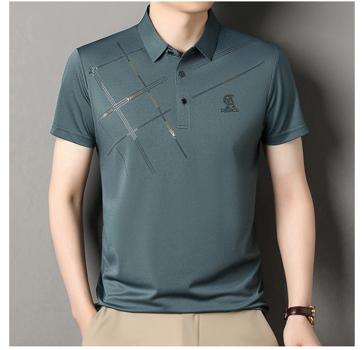 Men's Ice Silk Cool Short Sleeve