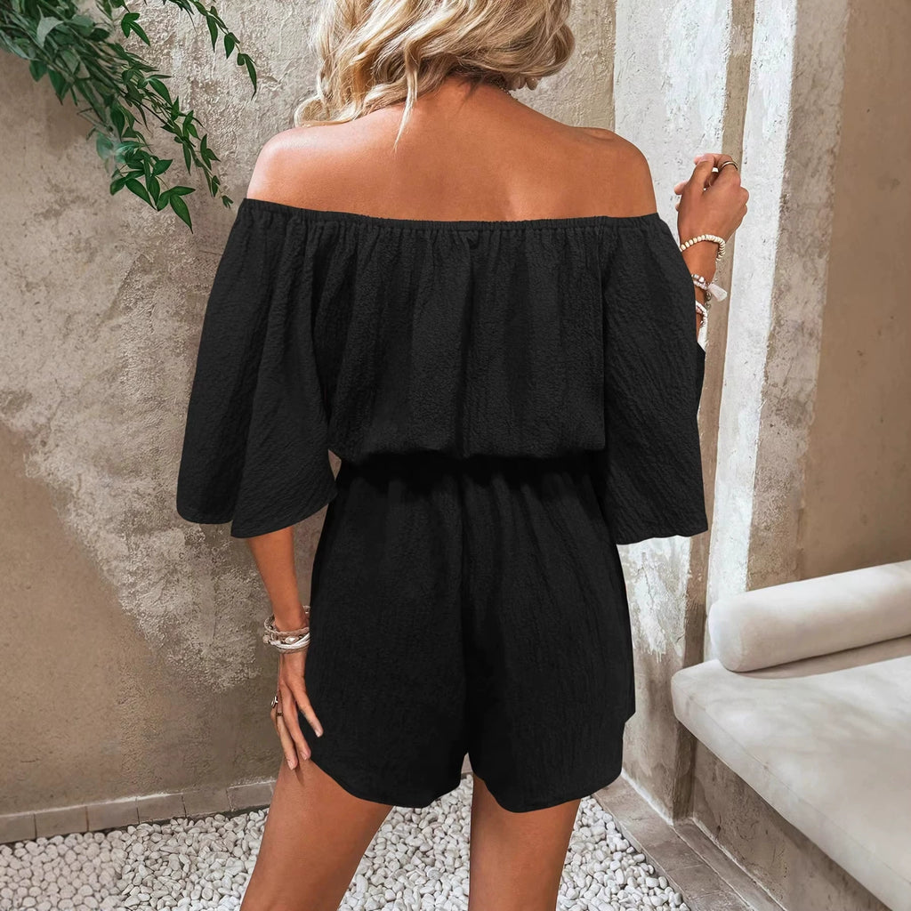 Lightweight Tropical Print Summer Romper - Perfect for Vacay! ✈️