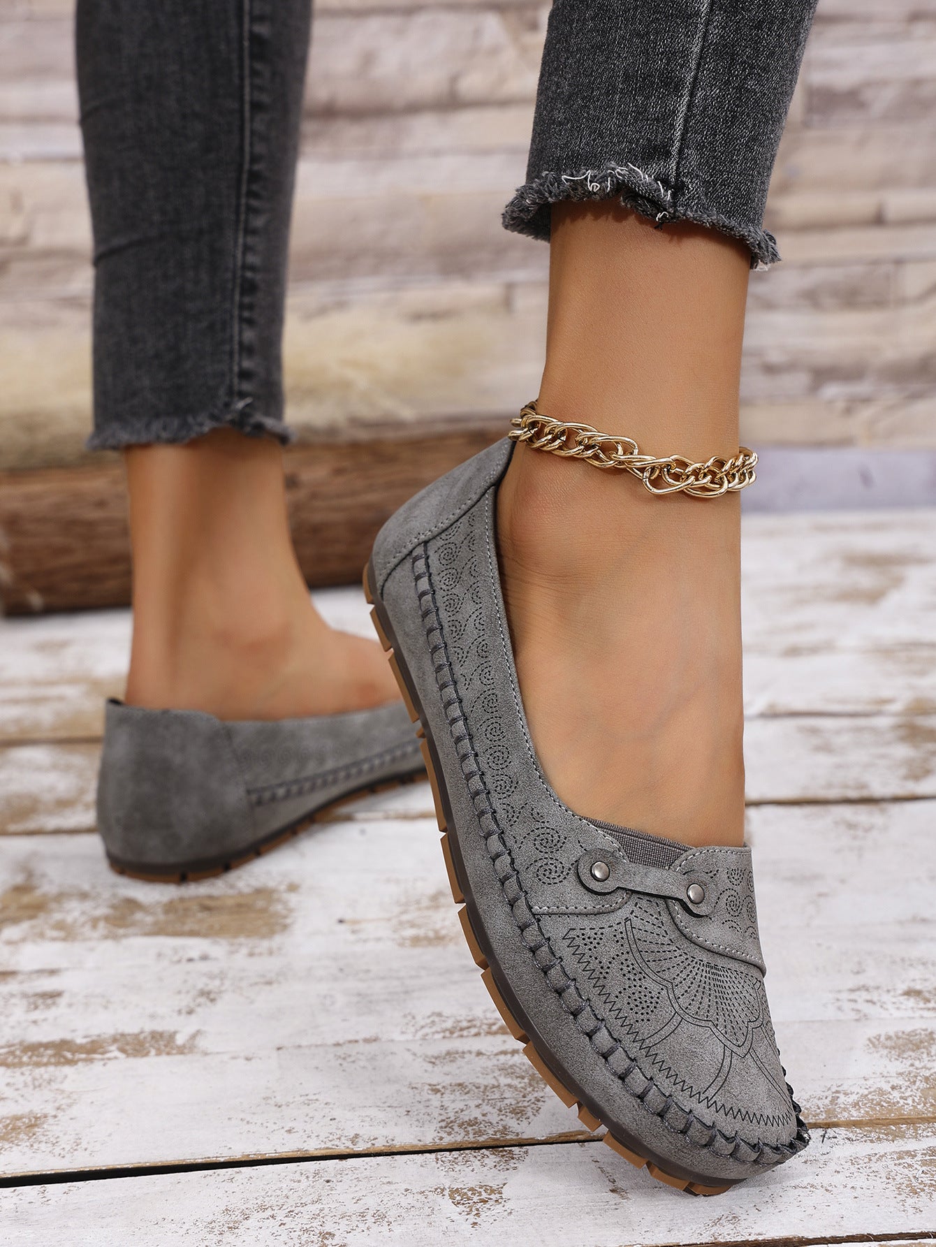 Women's Plus Size Foldable Soft Sole Non-Slip Loafers