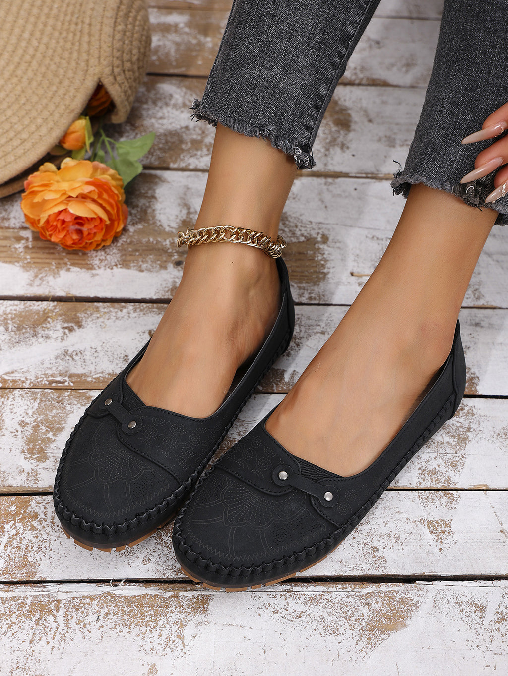 Women's Plus Size Foldable Soft Sole Non-Slip Loafers