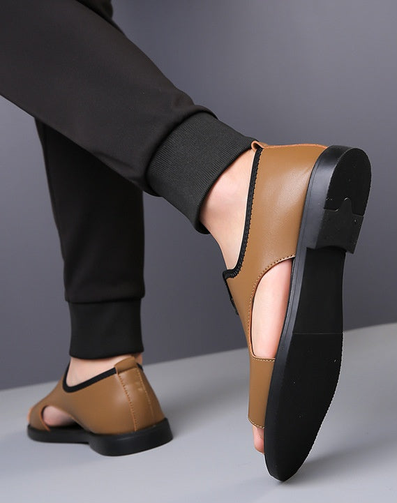 Men's Open-Toe Roman Style Slip-On Sandals