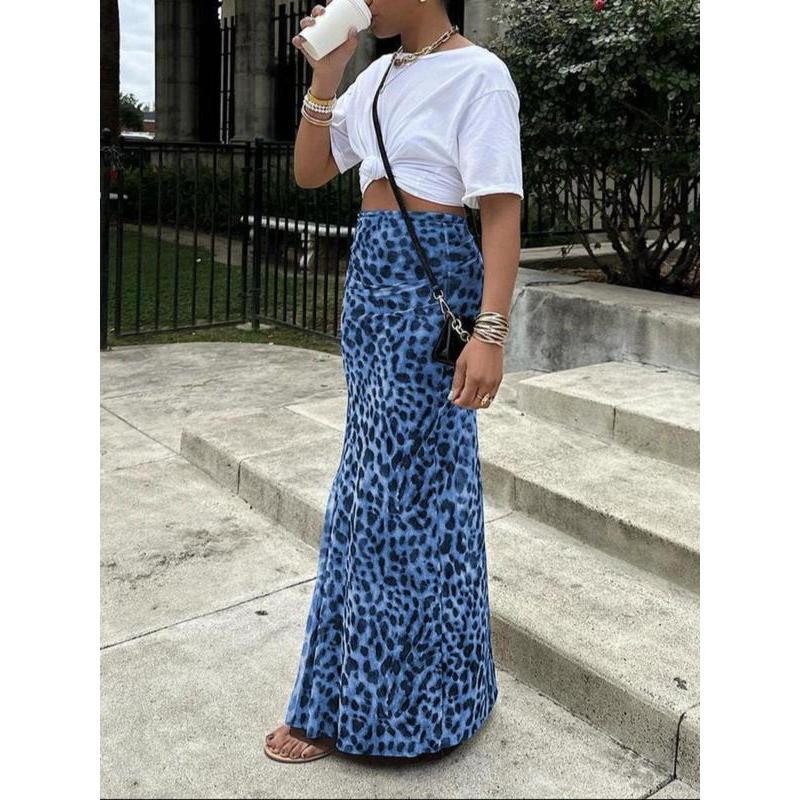 🐆 Animal Print Mesh Mermaid Skirt | The Ultimate Summer Vibe 🌴