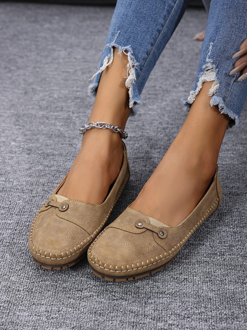 Women's Plus Size Foldable Soft Sole Non-Slip Loafers