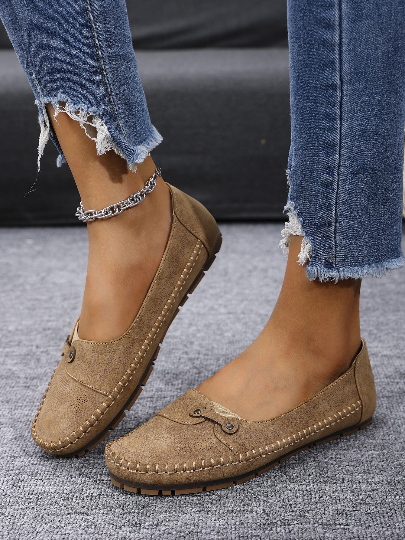 Women's Plus Size Foldable Soft Sole Non-Slip Loafers