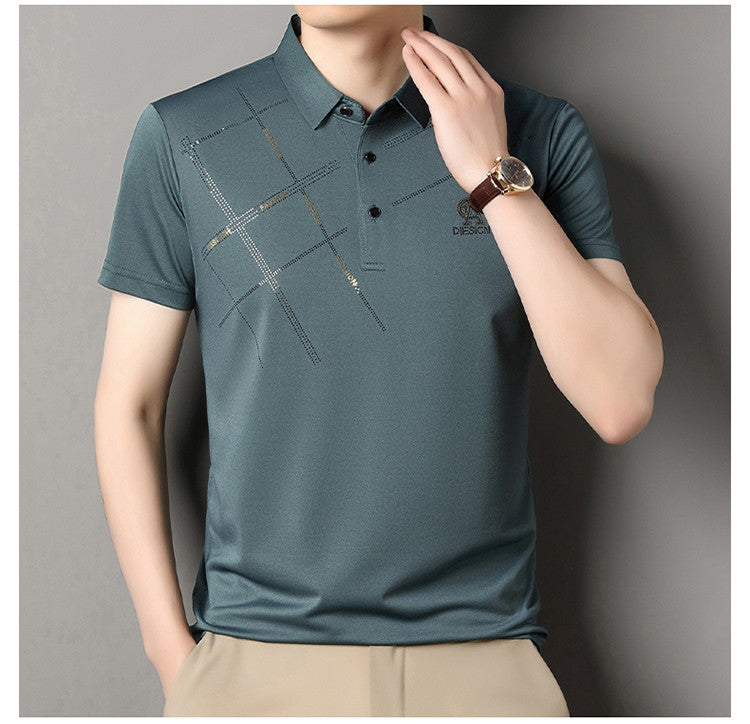 Men's Ice Silk Cool Short Sleeve