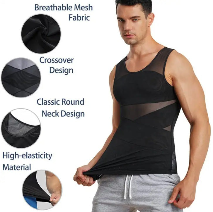 💥Last Day Sale-50% OFF🥰Men's Solid Compression Vest