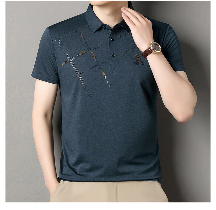 Men's Ice Silk Cool Short Sleeve