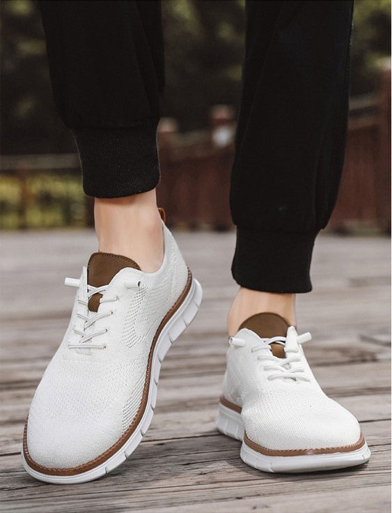Men's Summer Casual Breathable Knit Oxford Shoes