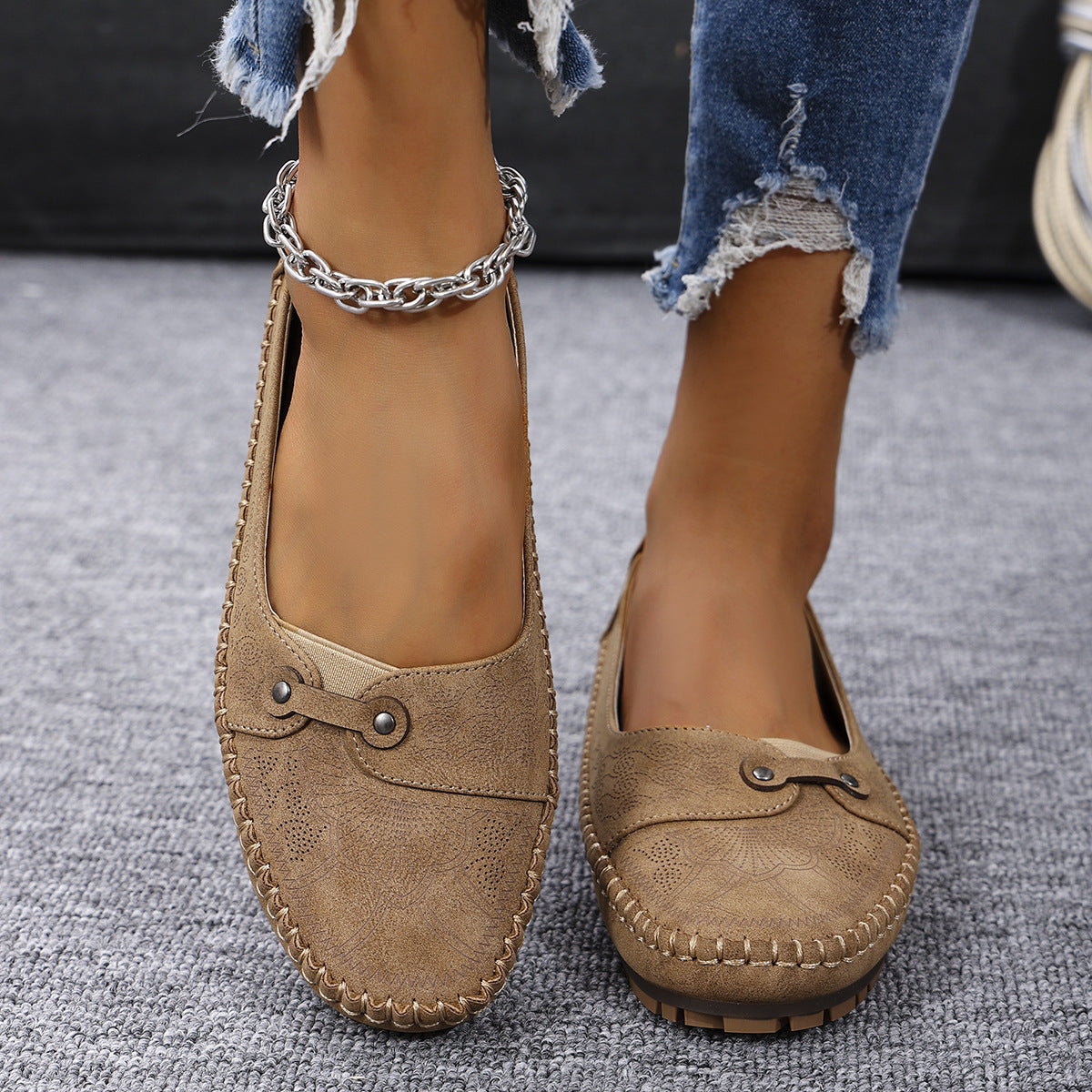 Women's Plus Size Foldable Soft Sole Non-Slip Loafers