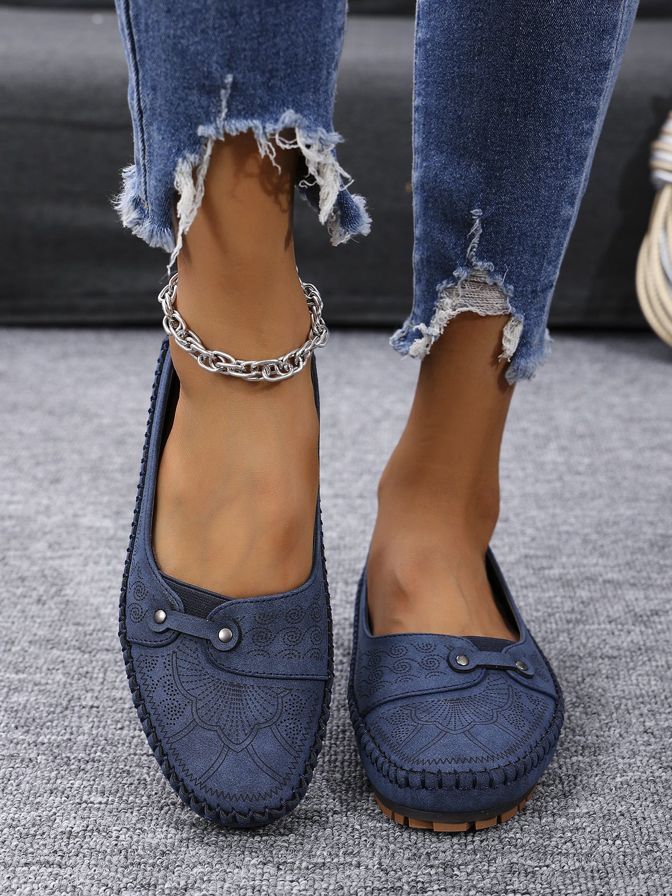 Women's Plus Size Foldable Soft Sole Non-Slip Loafers