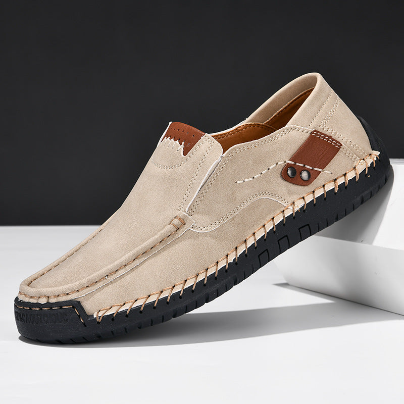 🔥 50% OFF ⏰ Classic Men’s Leather Shoes – Breathable Calfskin, Slip-On Comfort & Timeless Style! 👞✨
