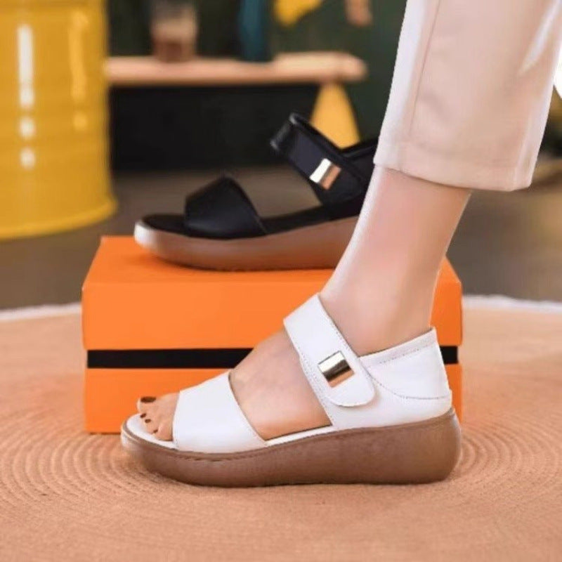 Women's Lightweight Soft Sole Wide Strap Sandals