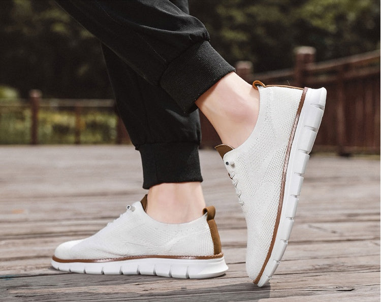 Men's Summer Casual Breathable Knit Oxford Shoes