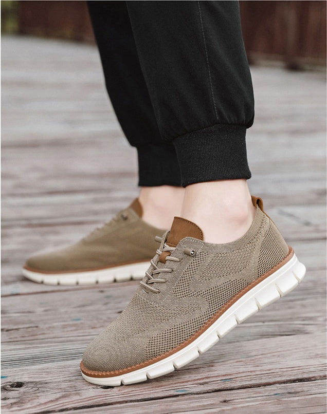 Men's Summer Casual Breathable Knit Oxford Shoes