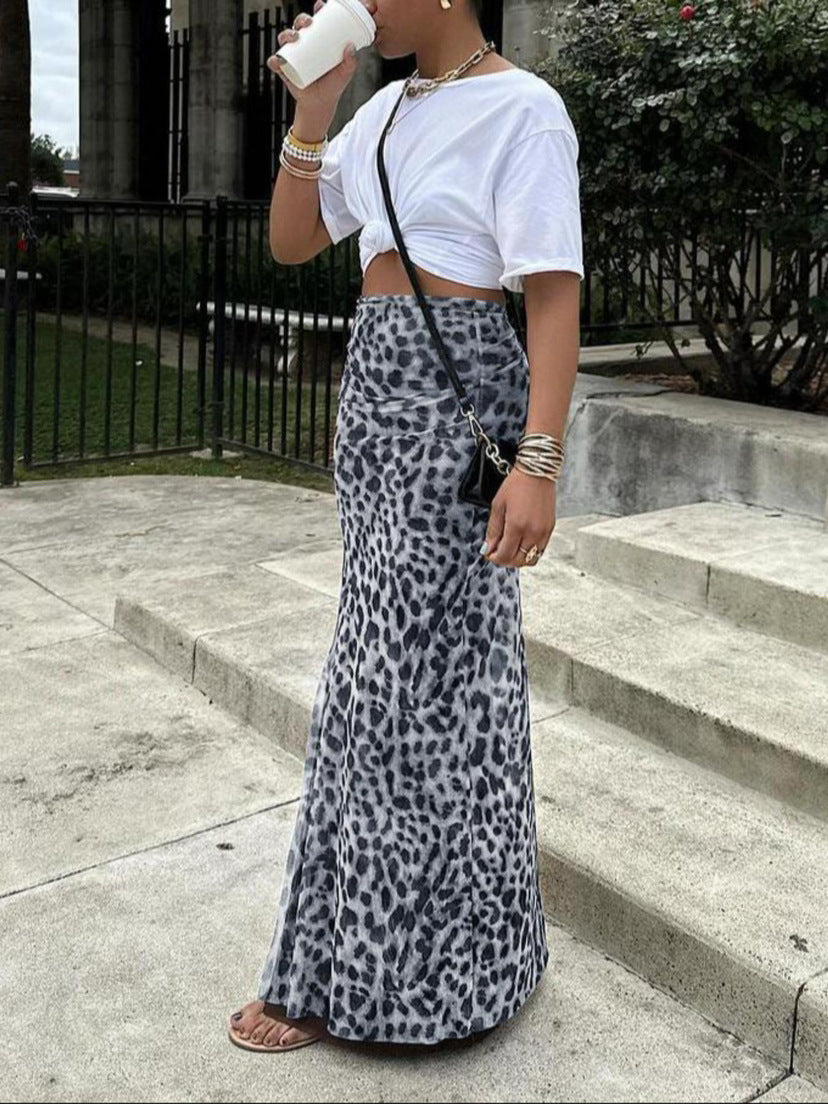 🐆 Animal Print Mesh Mermaid Skirt | The Ultimate Summer Vibe 🌴