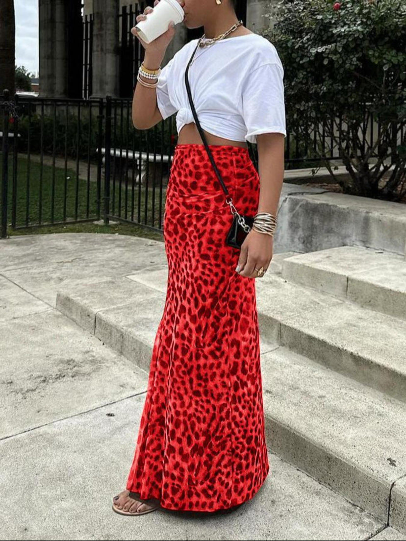 🐆 Animal Print Mesh Mermaid Skirt | The Ultimate Summer Vibe 🌴