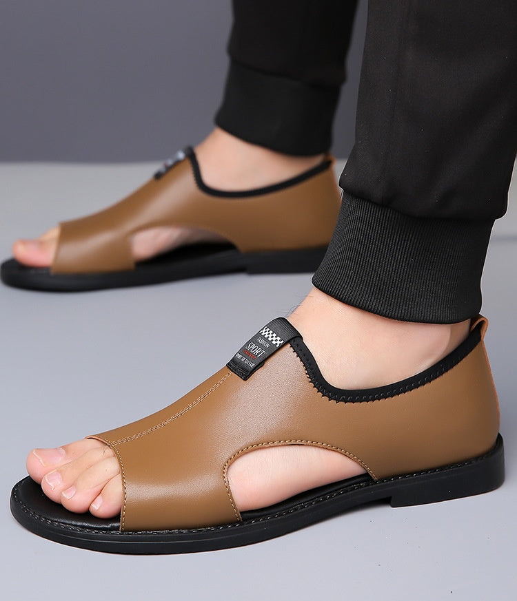 Men's Open-Toe Roman Style Slip-On Sandals