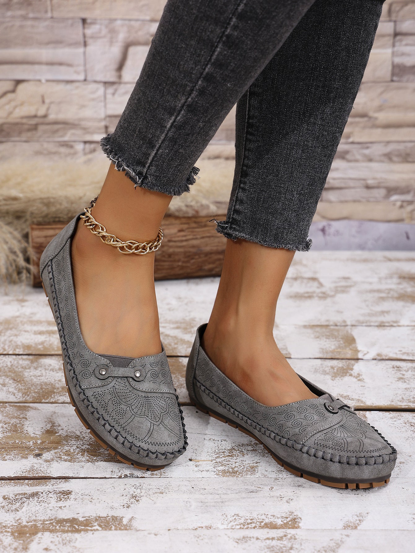 Women's Plus Size Foldable Soft Sole Non-Slip Loafers