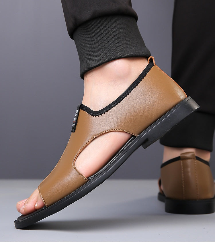 Men's Open-Toe Roman Style Slip-On Sandals