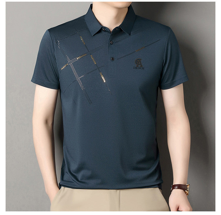 Men's Ice Silk Cool Short Sleeve