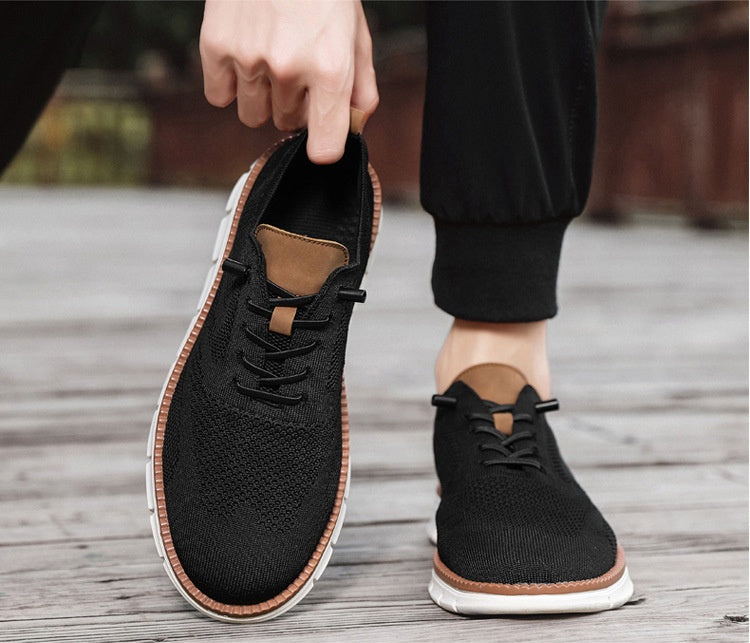 Men's Summer Casual Breathable Knit Oxford Shoes
