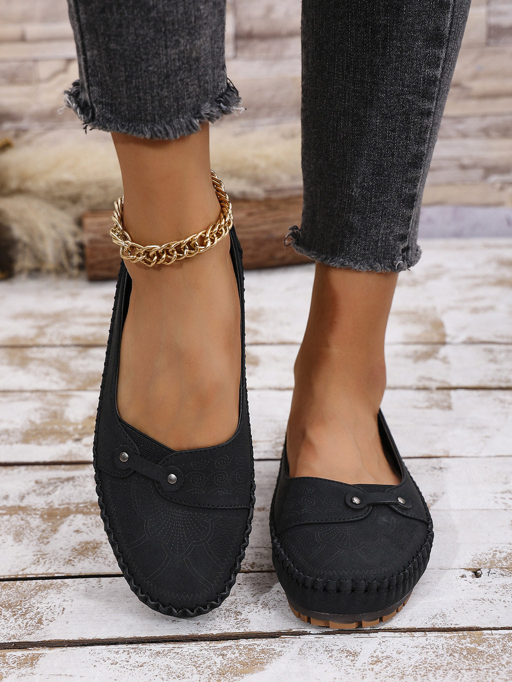 Women's Plus Size Foldable Soft Sole Non-Slip Loafers