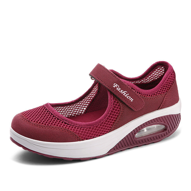 Women's stretchablebreathable lightweight walkingshoes