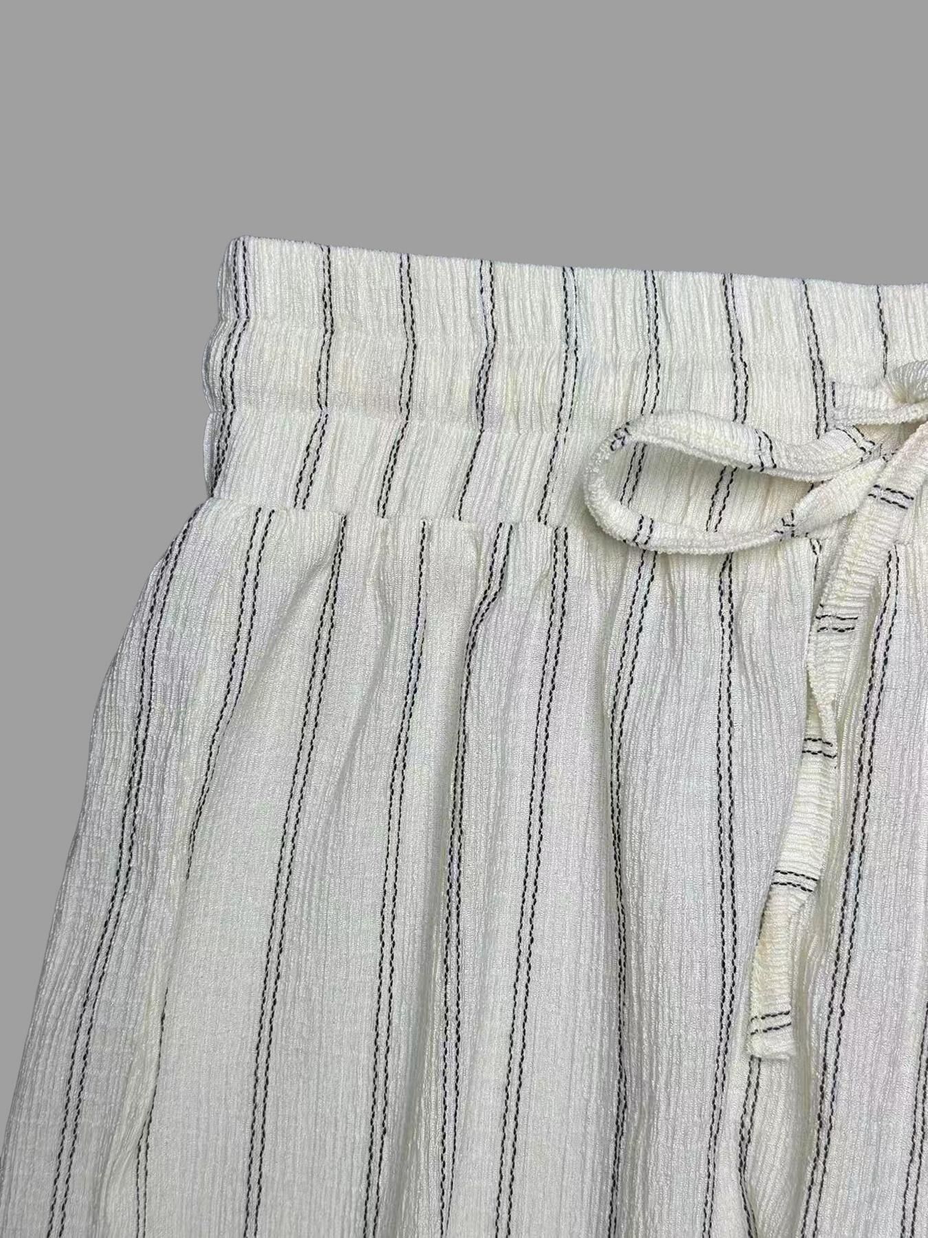 🌿 British Retro Vertical Striped Pants