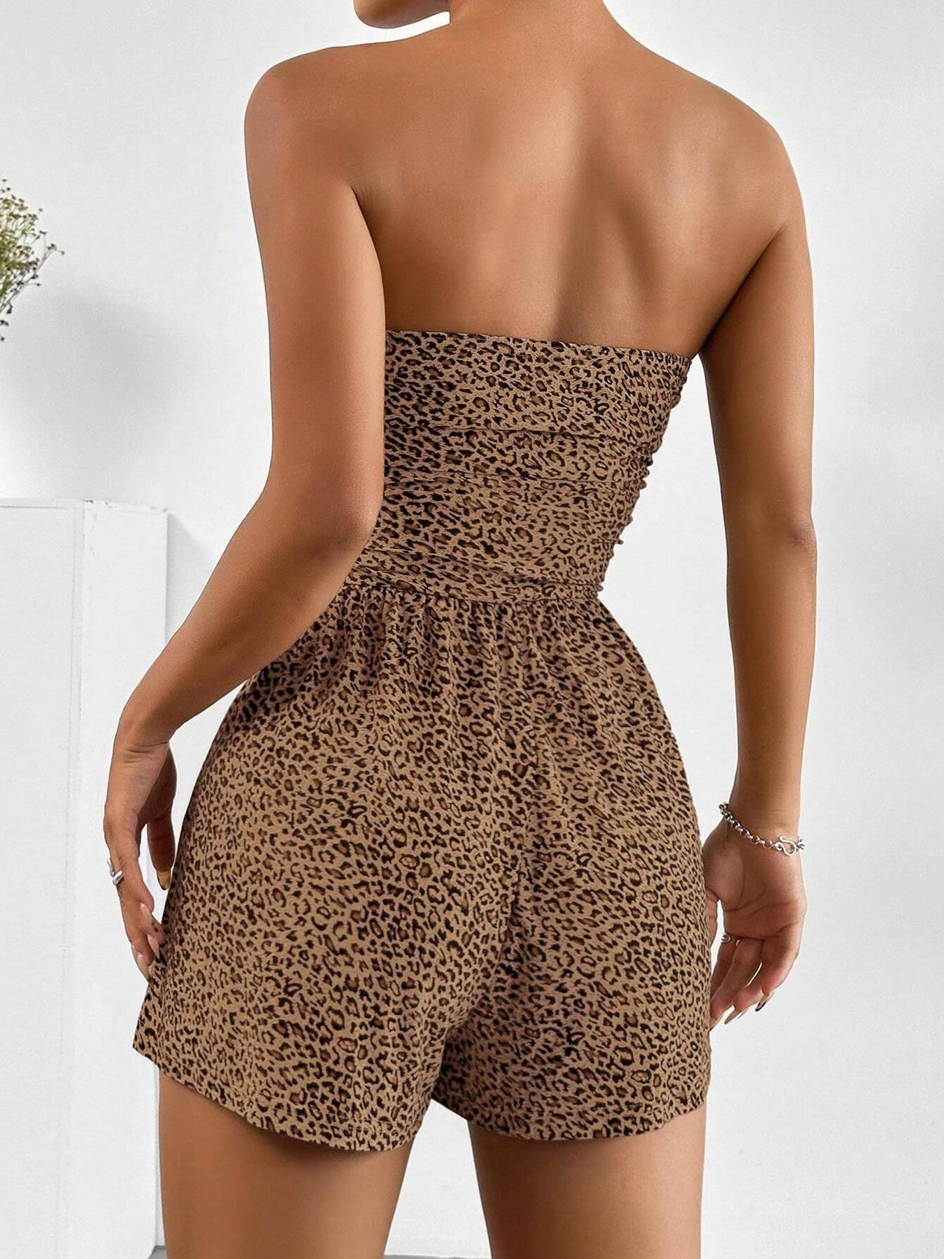 🐆 Effortless Elegance Strapless Romper - High-Stretch Comfort 🕊️