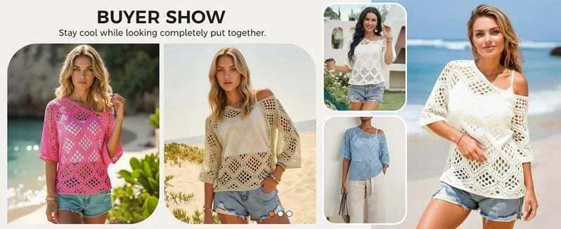 🐚 Limited Offer: 50% OFF | Bohemian Summer Crochet Pullover | The Ultimate Festival & Beach Layer 🌊
