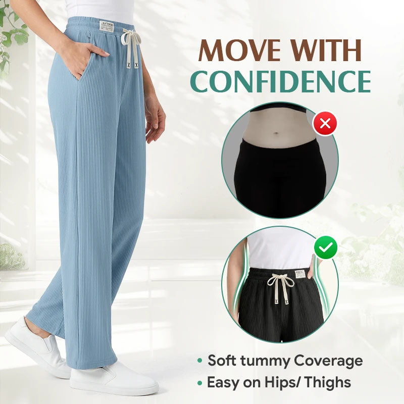 Limited time 50% Off！New summer 2026 women’s high-waisted rayon wide-leg trousers