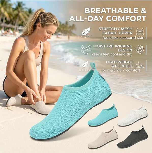 🌊👟Barefoot Water Shoes – Lightweight Aqua Socks for Travel, Beach & Everyday Comfort