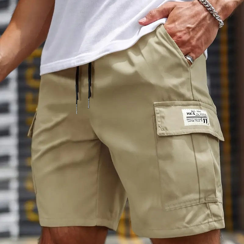 Men’s Summer Quick‑Dry Cargo Shorts  Loose Fit Knee Length
