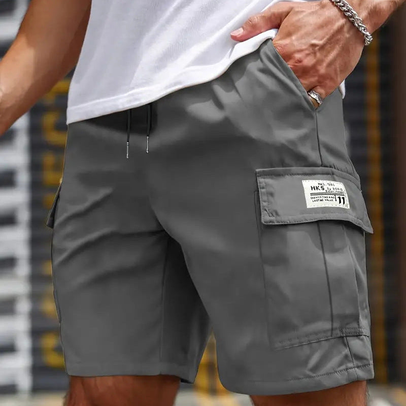 Men’s Summer Quick‑Dry Cargo Shorts  Loose Fit Knee Length