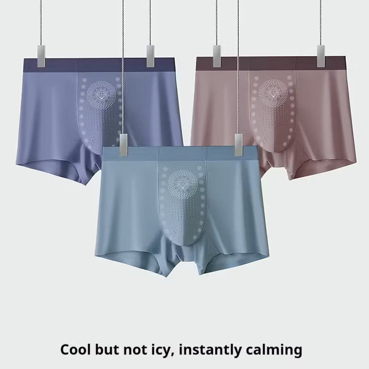 💝Buy 2 Get 1 Free❤️‍🔥Ice Silk Traceless Antibacterial Men's Underwear