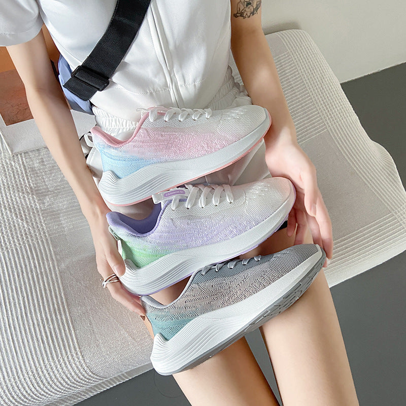 ✨ (50% OFF!) 2026 New In: Women's Breathable Gradient Flyknit Running Trainers - Lightweight Soft Sole Casual Sneakers for Walking, Gym & UK Summer