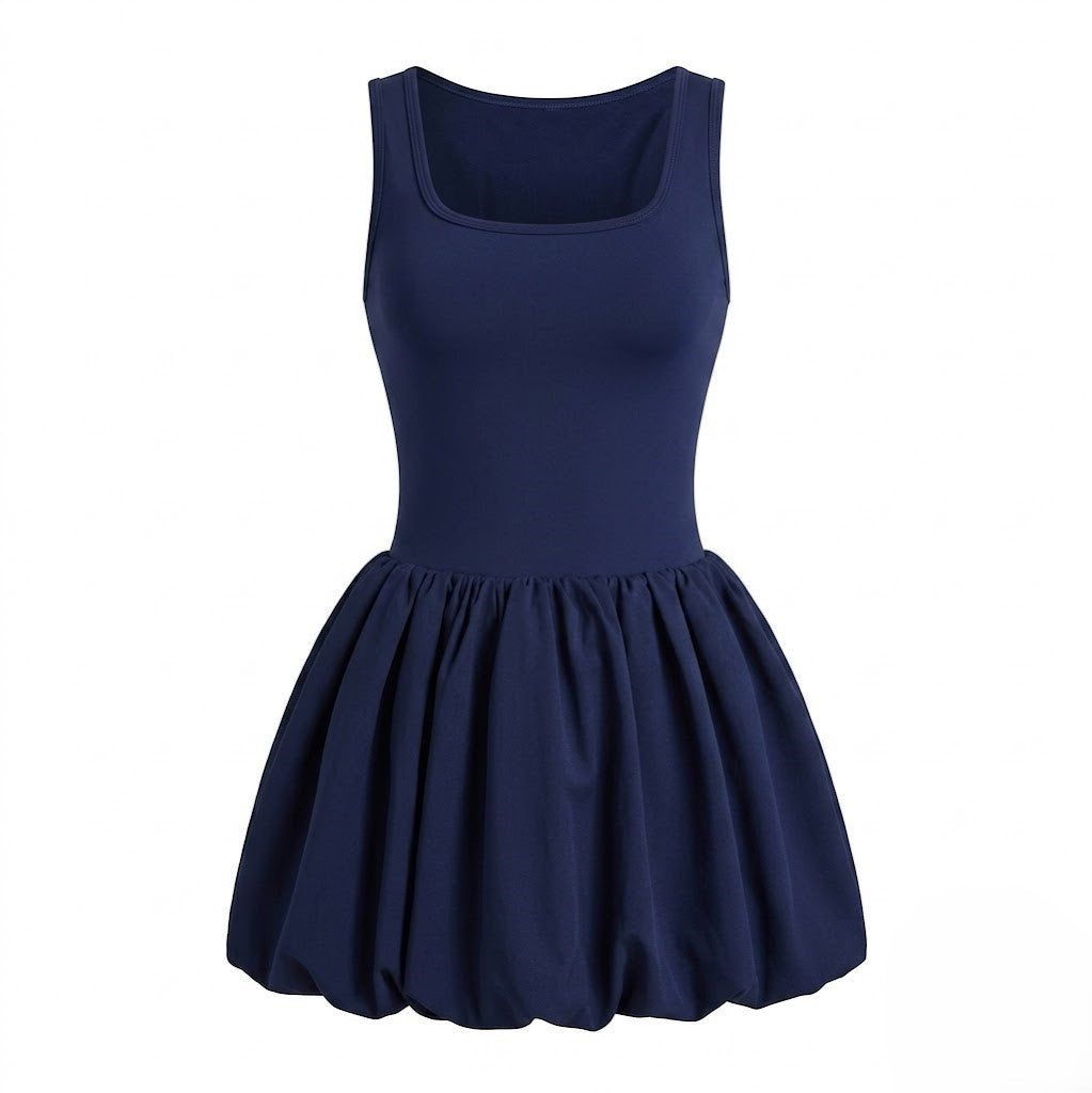 2026 Summer Women's 2-in-1 Tennis Dress with Built-in Bra & Pockets - Breathable 4-Way Stretch Active Dress for Tennis, Golf, Gym & Daily Wear